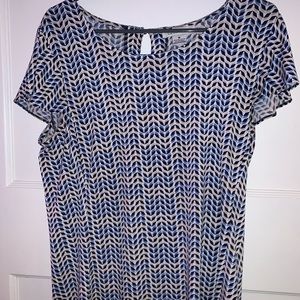 Liz Claiborne Printed Blouse, Size Medium